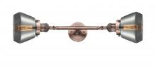 Innovations Lighting 208L-AC-G173-LED - Fulton - 2 Light - 7 inch - Antique Copper - Adjustable Bath Vanity Light