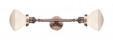 Innovations Lighting 208L-AC-G321-LED - Olean - 2 Light - 7 inch - Antique Copper - Adjustable Bath Vanity Light