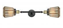 Innovations Lighting 208L-BAB-G146-LED - Chatham - 2 Light - 7 inch - Black Antique Brass - Adjustable Bath Vanity Light