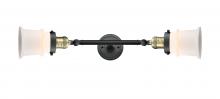 Innovations Lighting 208L-BAB-G181S-LED - Canton - 2 Light - 6 inch - Black Antique Brass - Adjustable Bath Vanity Light
