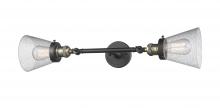 Innovations Lighting 208L-BAB-G64-LED - Cone - 2 Light - 6 inch - Black Antique Brass - Adjustable Bath Vanity Light