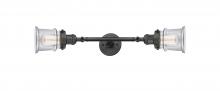 Innovations Lighting 208L-OB-G182S-LED - Canton - 2 Light - 6 inch - Oil Rubbed Bronze - Adjustable Bath Vanity Light