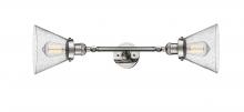 Innovations Lighting 208L-PN-G44-LED - Cone - 2 Light - 8 inch - Polished Nickel - Adjustable Bath Vanity Light