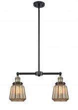 Innovations Lighting 209-BAB-G146-LED - Chatham - 2 Light - 21 inch - Black Antique Brass - Stem Hung - Adjustable Island Light