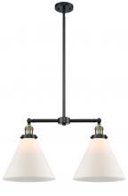 Innovations Lighting 209-BAB-G41-L-LED - Cone - 2 Light - 21 inch - Black Antique Brass - Stem Hung - Adjustable Island Light