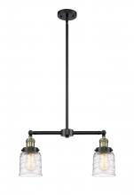 Innovations Lighting 209-BAB-G513-LED - Bell - 2 Light - 21 inch - Black Antique Brass - Stem Hung - Adjustable Island Light