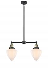 Innovations Lighting 209-BAB-G661-7-LED - Bullet - 2 Light - 24 inch - Black Antique Brass - Stem Hung - Adjustable Island Light
