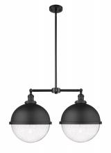 Innovations Lighting 209-BK-HFS-124-BK-LED - Hampden - 2 Light - 18 inch - Matte Black - Stem Hung - Adjustable Island Light