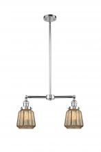 Innovations Lighting 209-PC-G146-LED - Chatham - 2 Light - 21 inch - Polished Chrome - Stem Hung - Adjustable Island Light