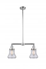 Innovations Lighting 209-PC-G194-LED - Bellmont - 2 Light - 21 inch - Polished Chrome - Stem Hung - Adjustable Island Light