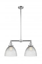 Innovations Lighting 209-PC-G222-LED - Seneca Falls - 2 Light - 21 inch - Polished Chrome - Stem Hung - Adjustable Island Light