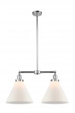 Innovations Lighting 209-PC-G41-L-LED - Cone - 2 Light - 21 inch - Polished Chrome - Stem Hung - Adjustable Island Light