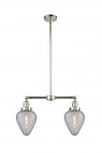 Innovations Lighting 209-PN-G165-LED - Geneseo - 2 Light - 21 inch - Polished Nickel - Stem Hung - Adjustable Island Light