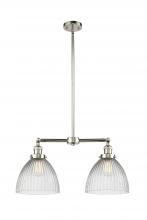 Innovations Lighting 209-PN-G222-LED - Seneca Falls - 2 Light - 21 inch - Polished Nickel - Stem Hung - Adjustable Island Light