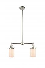 Innovations Lighting 209-PN-G311-LED - Dover - 2 Light - 21 inch - Polished Nickel - Stem Hung - Adjustable Island Light