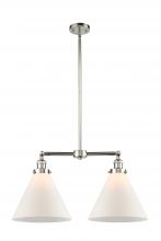 Innovations Lighting 209-PN-G41-L-LED - Cone - 2 Light - 21 inch - Polished Nickel - Stem Hung - Adjustable Island Light