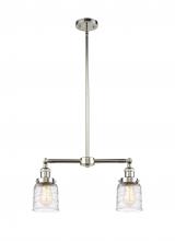 Innovations Lighting 209-PN-G513-LED - Bell - 2 Light - 21 inch - Polished Nickel - Stem Hung - Adjustable Island Light