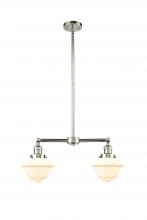 Innovations Lighting 209-PN-G531-LED - Oxford - 2 Light - 24 inch - Polished Nickel - Stem Hung - Adjustable Island Light
