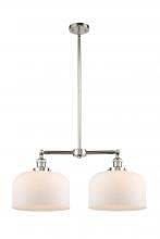 Innovations Lighting 209-PN-G71-L-LED - Bell - 2 Light - 21 inch - Polished Nickel - Stem Hung - Adjustable Island Light