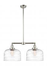 Innovations Lighting 209-PN-G713-L-LED - Bell - 2 Light - 21 inch - Polished Nickel - Stem Hung - Adjustable Island Light