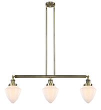 Innovations Lighting 213-AB-G661-7-LED - Bullet - 3 Light - 38 inch - Antique Brass - Stem Hung - Adjustable Island Light