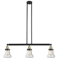 Innovations Lighting 213-BAB-G194-LED - Bellmont - 3 Light - 39 inch - Black Antique Brass - Stem Hung - Adjustable Island Light