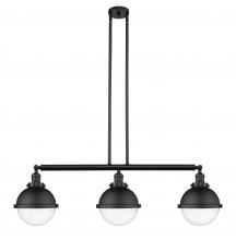 Innovations Lighting 213-BK-HFS-84-BK-LED - Hampden - 3 Light - 42 inch - Matte Black - Stem Hung - Adjustable Island Light