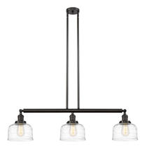 Innovations Lighting 213-OB-G713-LED - Bell - 3 Light - 41 inch - Oil Rubbed Bronze - Stem Hung - Adjustable Island Light