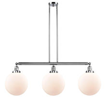 Innovations Lighting 213-PC-G201-10-LED - Beacon - 3 Light - 42 inch - Polished Chrome - Stem Hung - Adjustable Island Light