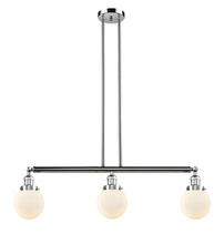 Innovations Lighting 213-PC-G201-6-LED - Beacon - 3 Light - 39 inch - Polished Chrome - Stem Hung - Adjustable Island Light