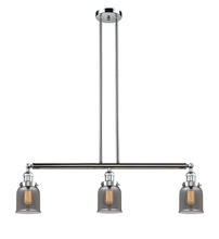 Innovations Lighting 213-PC-G53-LED - Bell - 3 Light - 38 inch - Polished Chrome - Stem Hung - Adjustable Island Light