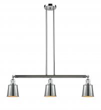 Innovations Lighting 213-PC-M9-PC-LED - Addison - 3 Light - 38 inch - Polished Chrome - Stem Hung - Adjustable Island Light