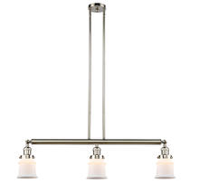 Innovations Lighting 213-PN-G181S-LED - Canton - 3 Light - 39 inch - Polished Nickel - Stem Hung - Adjustable Island Light