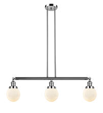 Innovations Lighting 213-PN-G201-6-LED - Beacon - 3 Light - 39 inch - Polished Nickel - Stem Hung - Adjustable Island Light