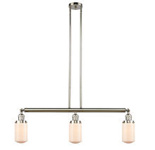 Innovations Lighting 213-PN-G311-LED - Dover - 3 Light - 37 inch - Polished Nickel - Stem Hung - Adjustable Island Light