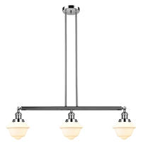Innovations Lighting 213-PN-G531-LED - Oxford - 3 Light - 40 inch - Polished Nickel - Stem Hung - Adjustable Island Light
