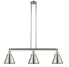 Innovations Lighting 213-PN-M13-PN-LED - Appalachian - 3 Light - 40 inch - Polished Nickel - Stem Hung - Adjustable Island Light