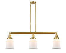 Innovations Lighting 213-SG-G181-LED - Canton - 3 Light - 39 inch - Satin Gold - Stem Hung - Adjustable Island Light