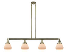 Innovations Lighting 214-AB-G171-LED - Fulton - 4 Light - 51 inch - Antique Brass - Stem Hung - Adjustable Island Light