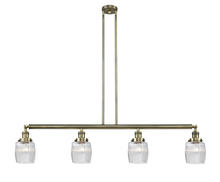 Innovations Lighting 214-AB-G302-LED - Colton - 4 Light - 50 inch - Antique Brass - Stem Hung - Adjustable Island Light