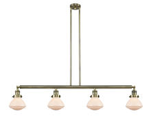 Innovations Lighting 214-AB-G321-LED - Olean - 4 Light - 51 inch - Antique Brass - Stem Hung - Adjustable Island Light