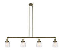Innovations Lighting 214-AB-G513-LED - Bell - 4 Light - 50 inch - Antique Brass - Stem Hung - Adjustable Island Light