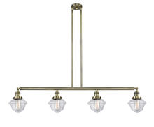 Innovations Lighting 214-AB-G532-LED - Oxford - 4 Light - 52 inch - Antique Brass - Stem Hung - Adjustable Island Light