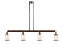 Innovations Lighting 214-AC-G181S-LED - Canton - 4 Light - 51 inch - Antique Copper - Stem Hung - Island Light