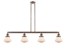 Innovations Lighting 214-AC-G321-LED - Olean - 4 Light - 51 inch - Antique Copper - Stem Hung - Island Light