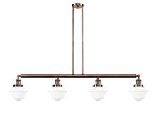 Innovations Lighting 214-AC-G531-LED - Oxford - 4 Light - 52 inch - Antique Copper - Stem Hung - Island Light