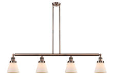 Innovations Lighting 214-AC-G61-LED - Cone - 4 Light - 51 inch - Antique Copper - Stem Hung - Island Light