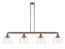 Innovations Lighting 214-AC-G713-LED - Bell - 4 Light - 53 inch - Antique Copper - Stem Hung - Island Light