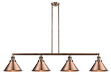 Innovations Lighting 214-AC-M10-AC - Briarcliff - 4 Light - 55 inch - Antique Copper - Stem Hung - Island Light