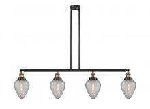 Innovations Lighting 214-BAB-G165-LED - Geneseo - 4 Light - 52 inch - Black Antique Brass - Stem Hung - Adjustable Island Light